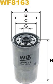 WIX Filters WF8163 - Filtro carburante www.autoricambit.com