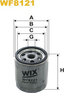 WIX Filters WF8121 - Filtro carburante www.autoricambit.com