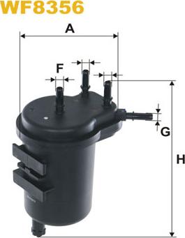 WIX Filters WF8356 - Filtro carburante www.autoricambit.com