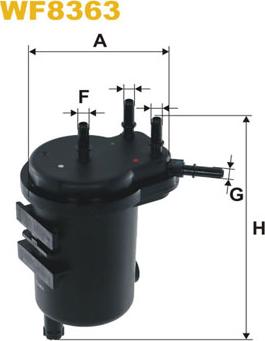 WIX Filters WF8363 - Filtro carburante www.autoricambit.com