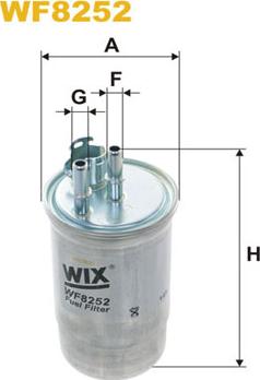 WIX Filters WF8252 - Filtro carburante www.autoricambit.com