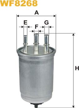 WIX Filters WF8268 - Filtro carburante www.autoricambit.com