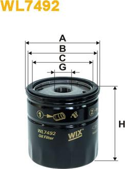 WIX Filters WL7492 - Filtro olio www.autoricambit.com