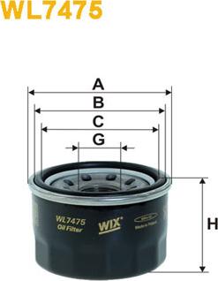 WIX Filters WL7475 - Filtro olio www.autoricambit.com