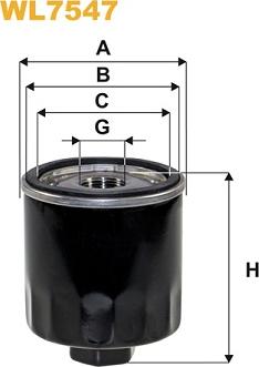 WIX Filters WL7547 - Filtro olio www.autoricambit.com