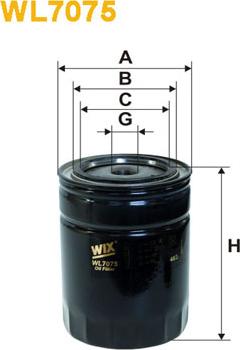 WIX Filters WL7075 - Filtro olio www.autoricambit.com