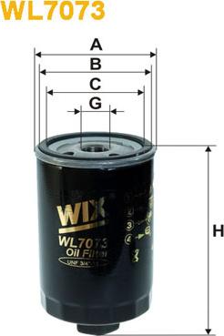 WIX Filters WL7073 - Filtro olio www.autoricambit.com