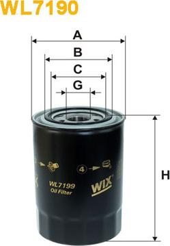 WIX Filters WL7199 - Filtro olio www.autoricambit.com