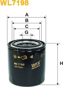 WIX Filters WL7198 - Filtro olio www.autoricambit.com