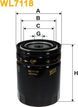 WIX Filters WL7118 - Filtro olio www.autoricambit.com