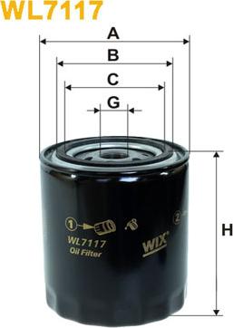 WIX Filters WL7117 - Filtro olio www.autoricambit.com