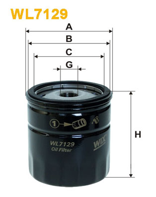 WIX Filters WL7129-12 - Filtro olio www.autoricambit.com