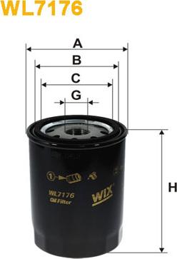 WIX Filters WL7176 - Filtro olio www.autoricambit.com