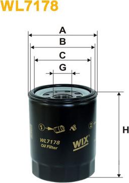 WIX Filters WL7178 - Filtro olio www.autoricambit.com