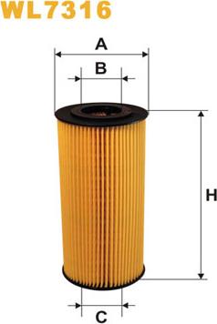 WIX Filters WL7316 - Filtro olio www.autoricambit.com