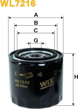 WIX Filters WL7216 - Filtro olio www.autoricambit.com