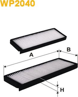 WIX Filters WP2040 - Filtro, Aria abitacolo www.autoricambit.com