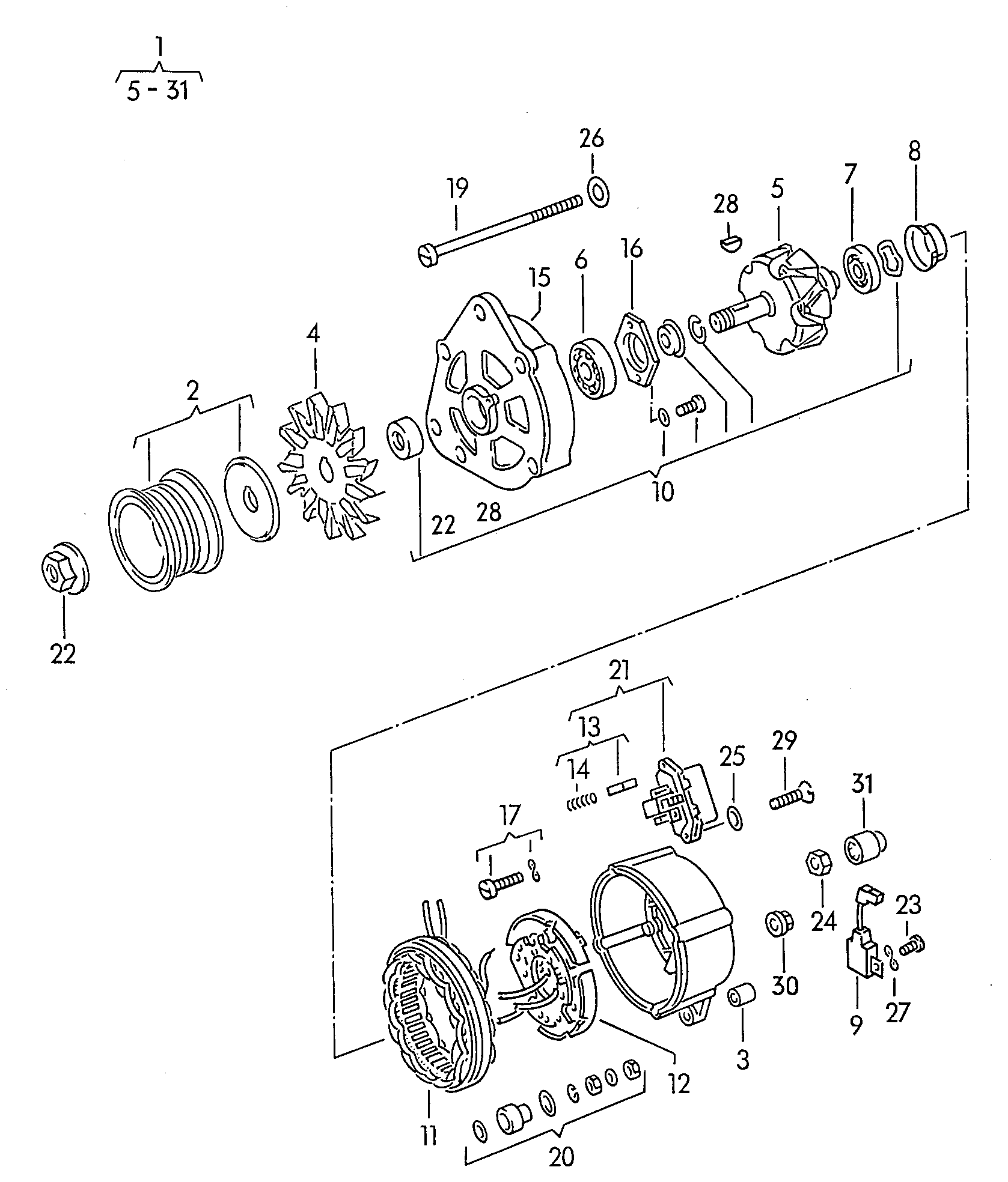 VAG 068903017PX - Alternatore www.autoricambit.com