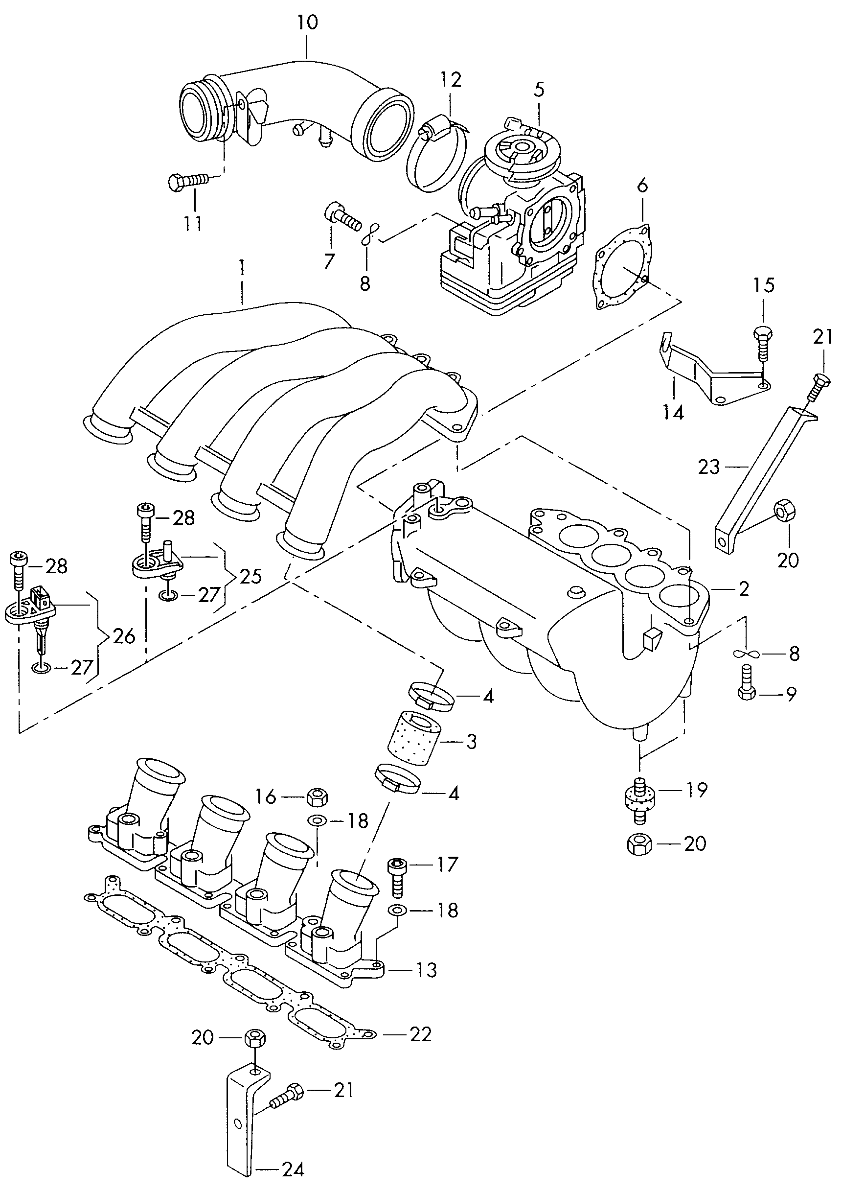 VW 058 905 379 - Sensore, Temperatura aria aspirata www.autoricambit.com