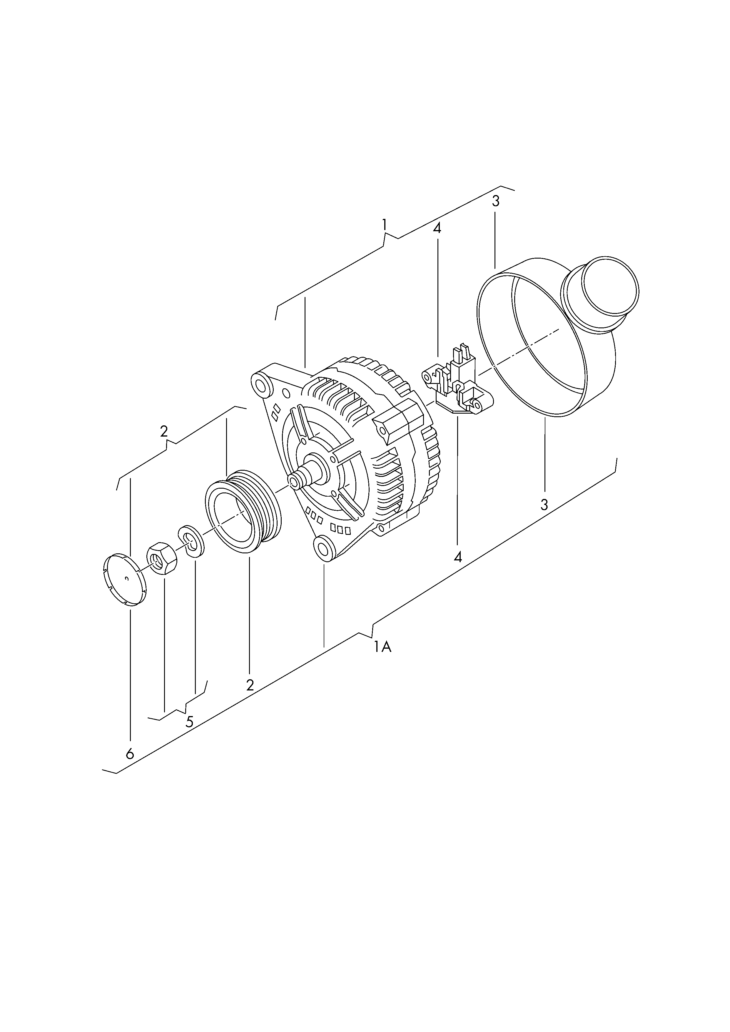 VW 06E 903 119 P - Puleggia cinghia, Alternatore www.autoricambit.com