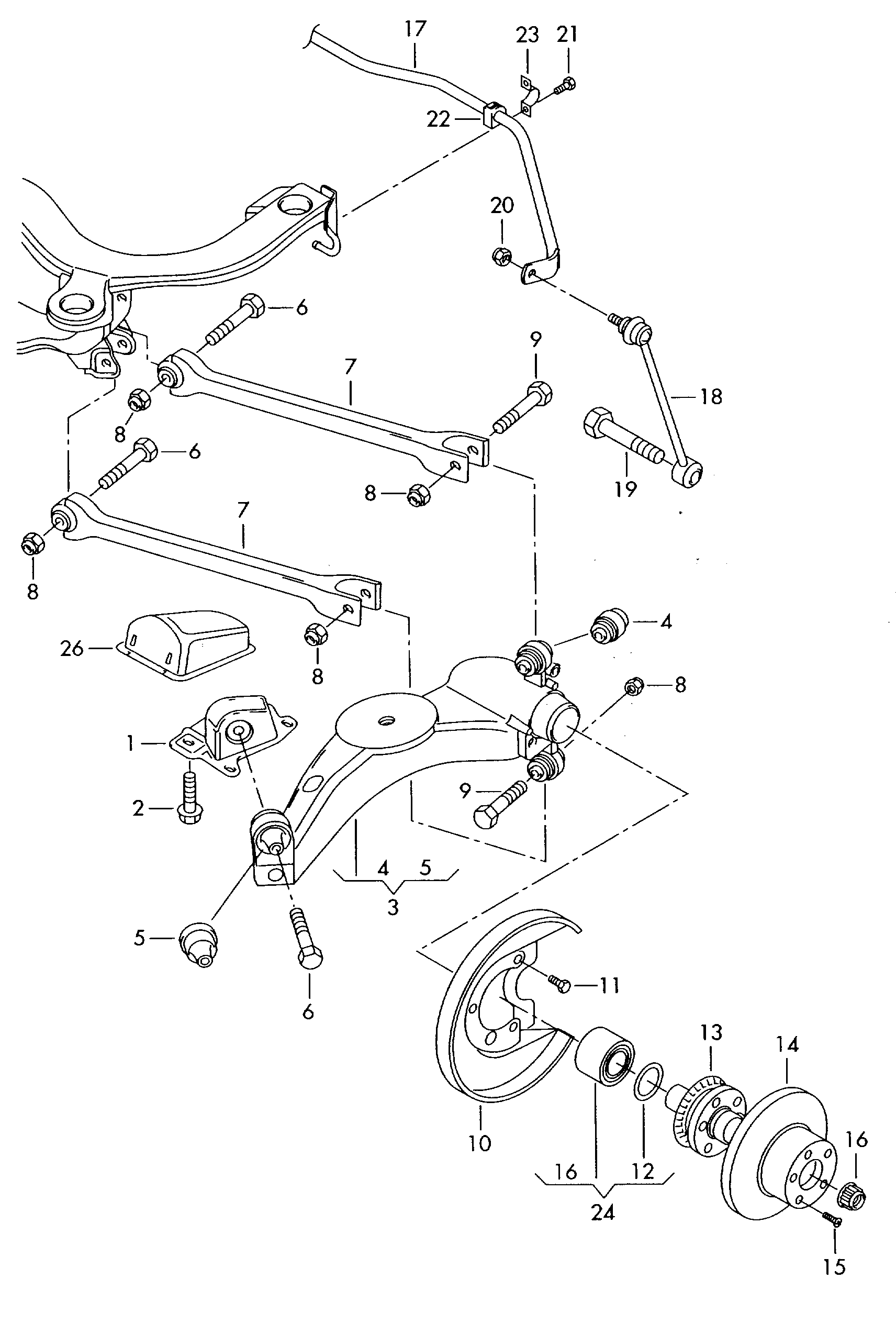 VW 1J0 505 466 B - Asta/Puntone, Stabilizzatore www.autoricambit.com