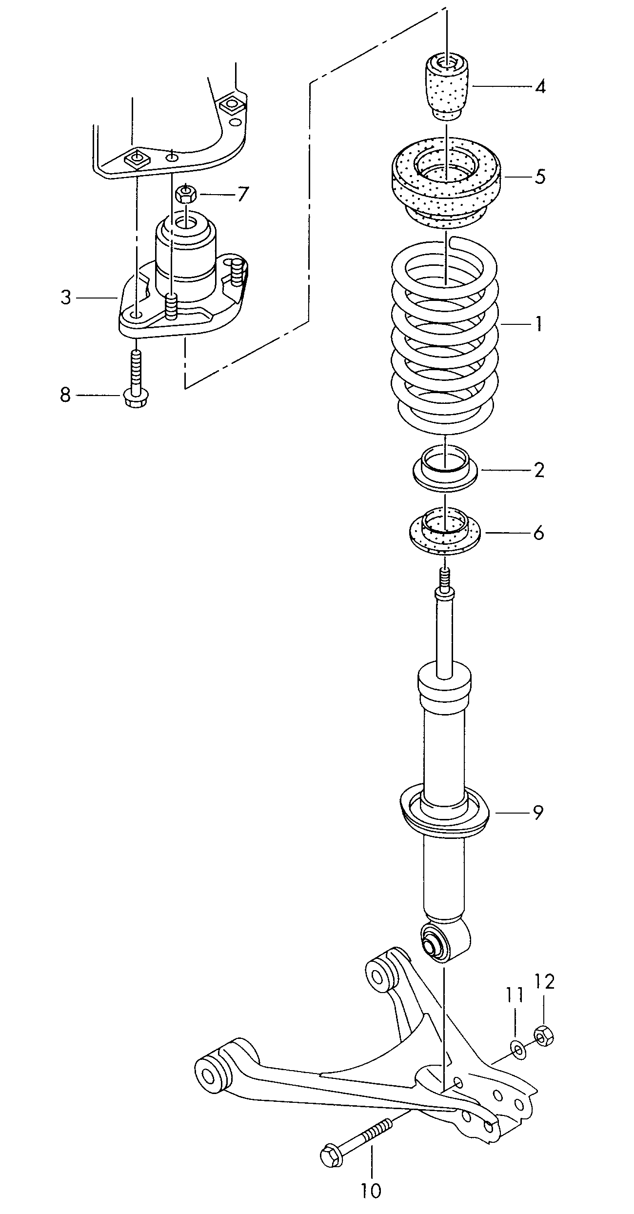 VAG 3B5513031D - Ammortizzatore www.autoricambit.com