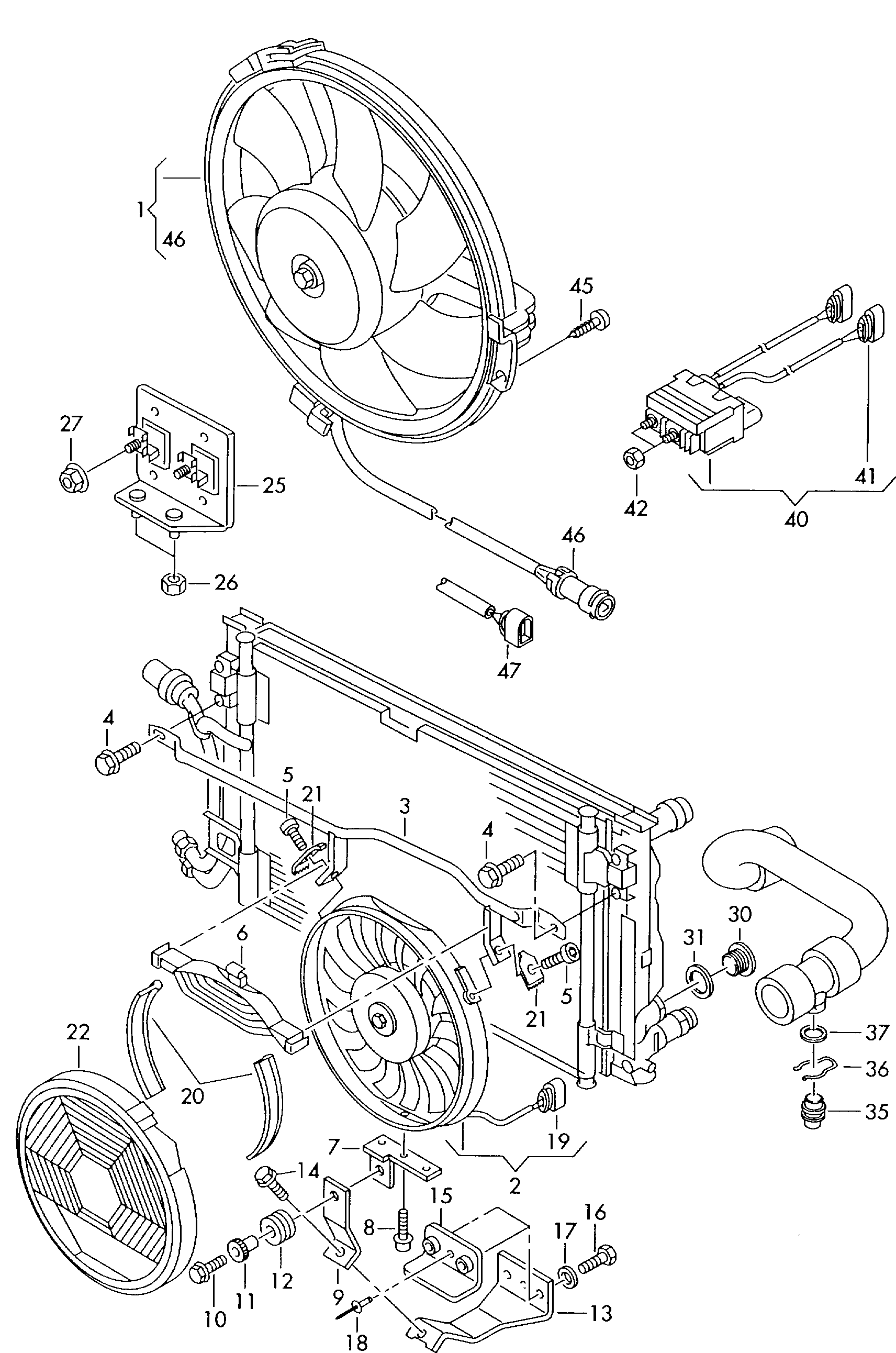 VAG 8D0 959 455 L - Ventola, Raffreddamento motore www.autoricambit.com