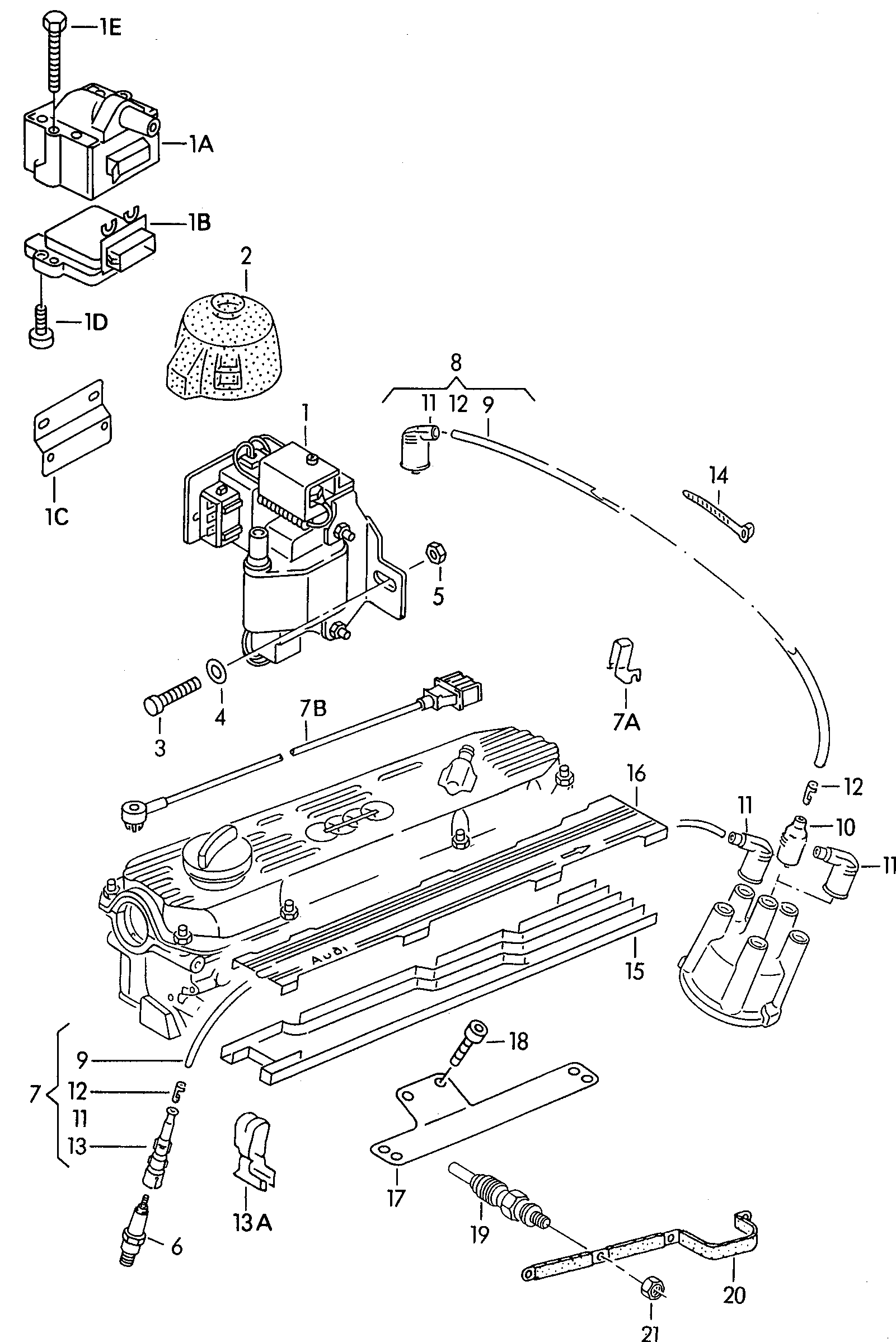 VAG 191 905 351 B - Centralina controllo, Impianto d'accensione www.autoricambit.com