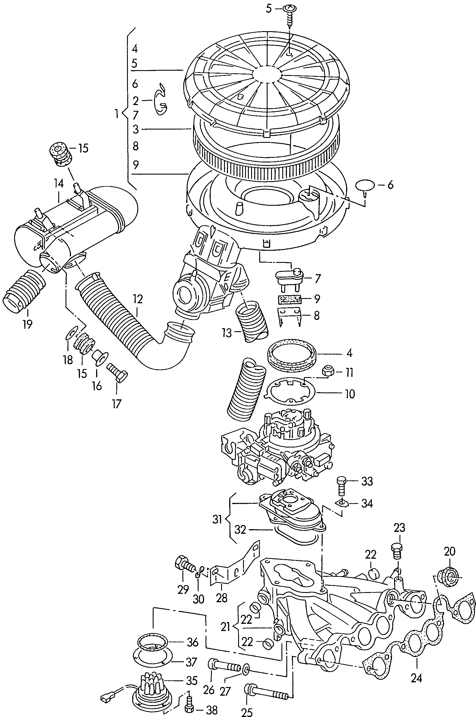 FIAT 056 129 620 - Air filter element www.autoricambit.com