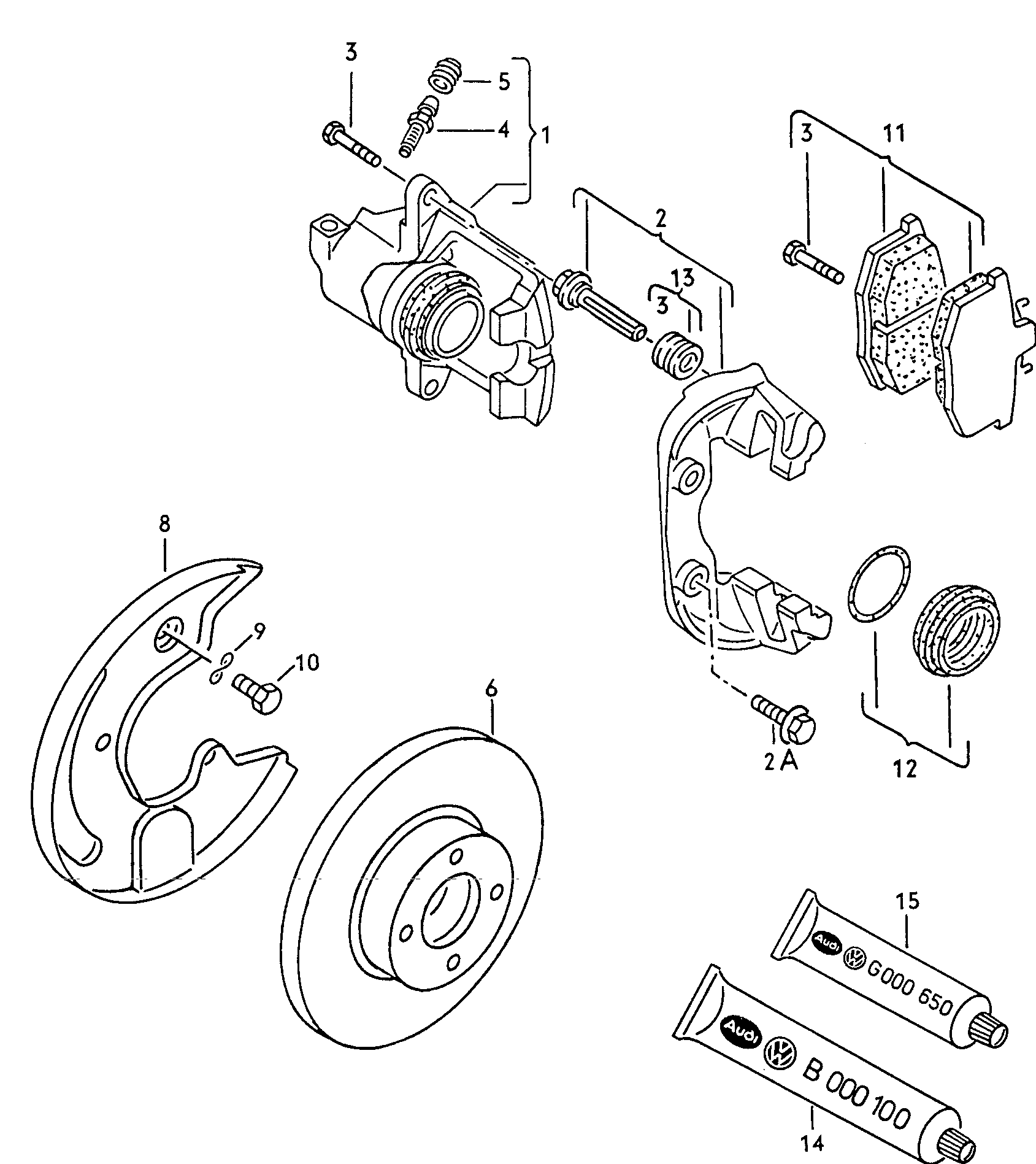 VAG 357 615 124 AX - Pinza freno www.autoricambit.com