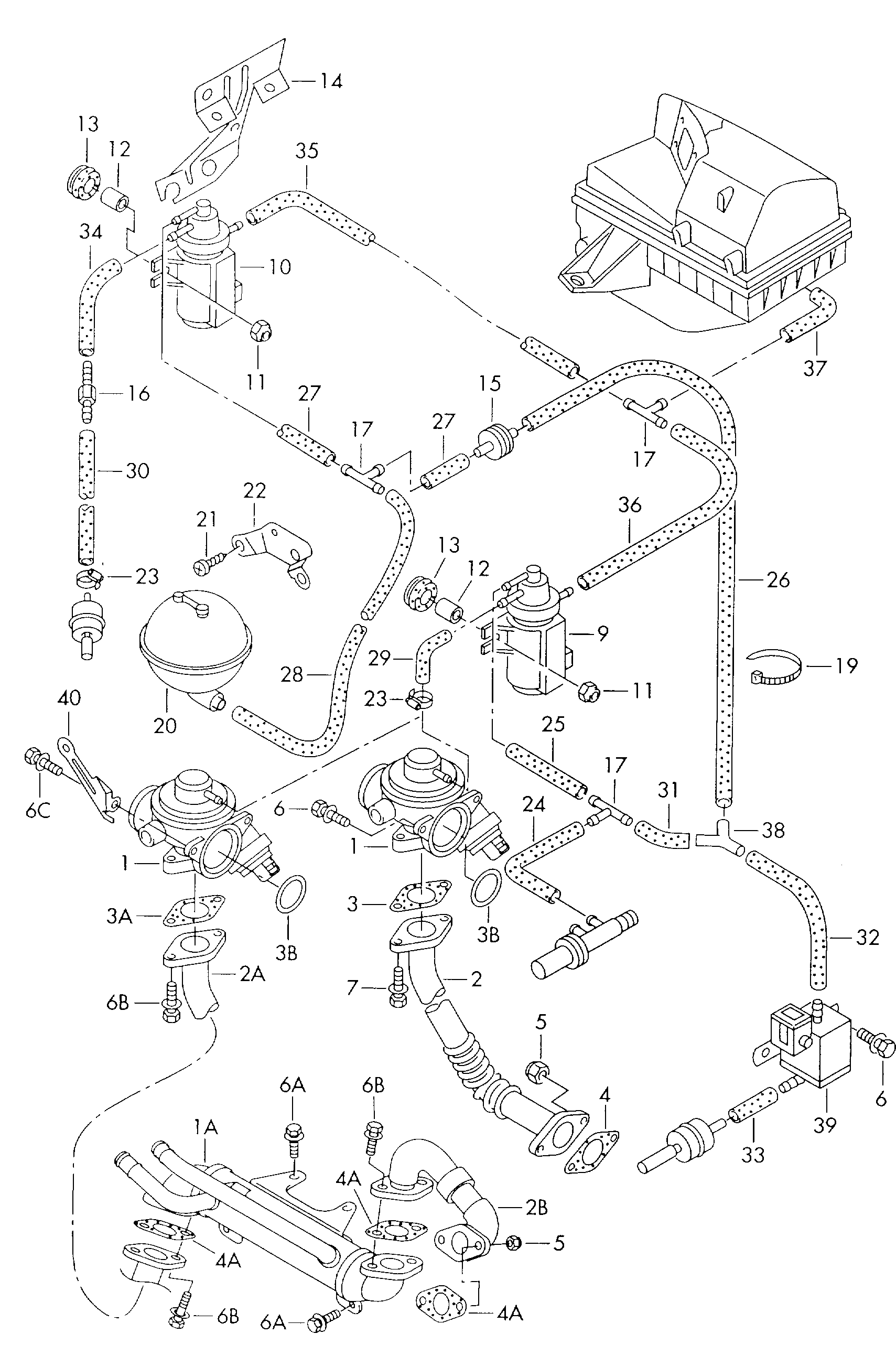 VAG 045131501C - Valvola ricircolo gas scarico-EGR www.autoricambit.com