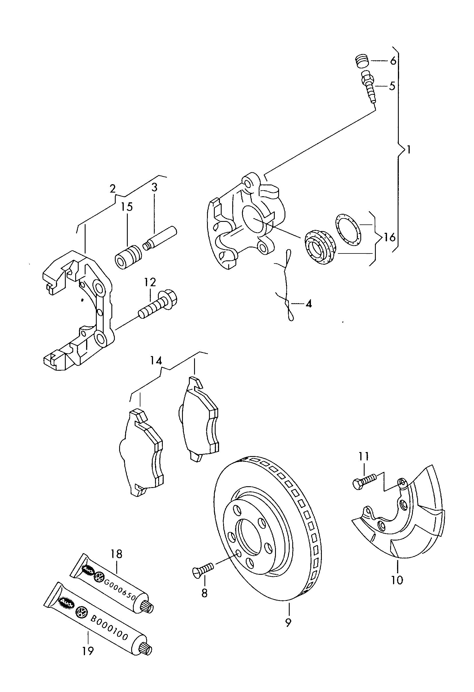 VW 8L0 615 123 - Pinza freno www.autoricambit.com