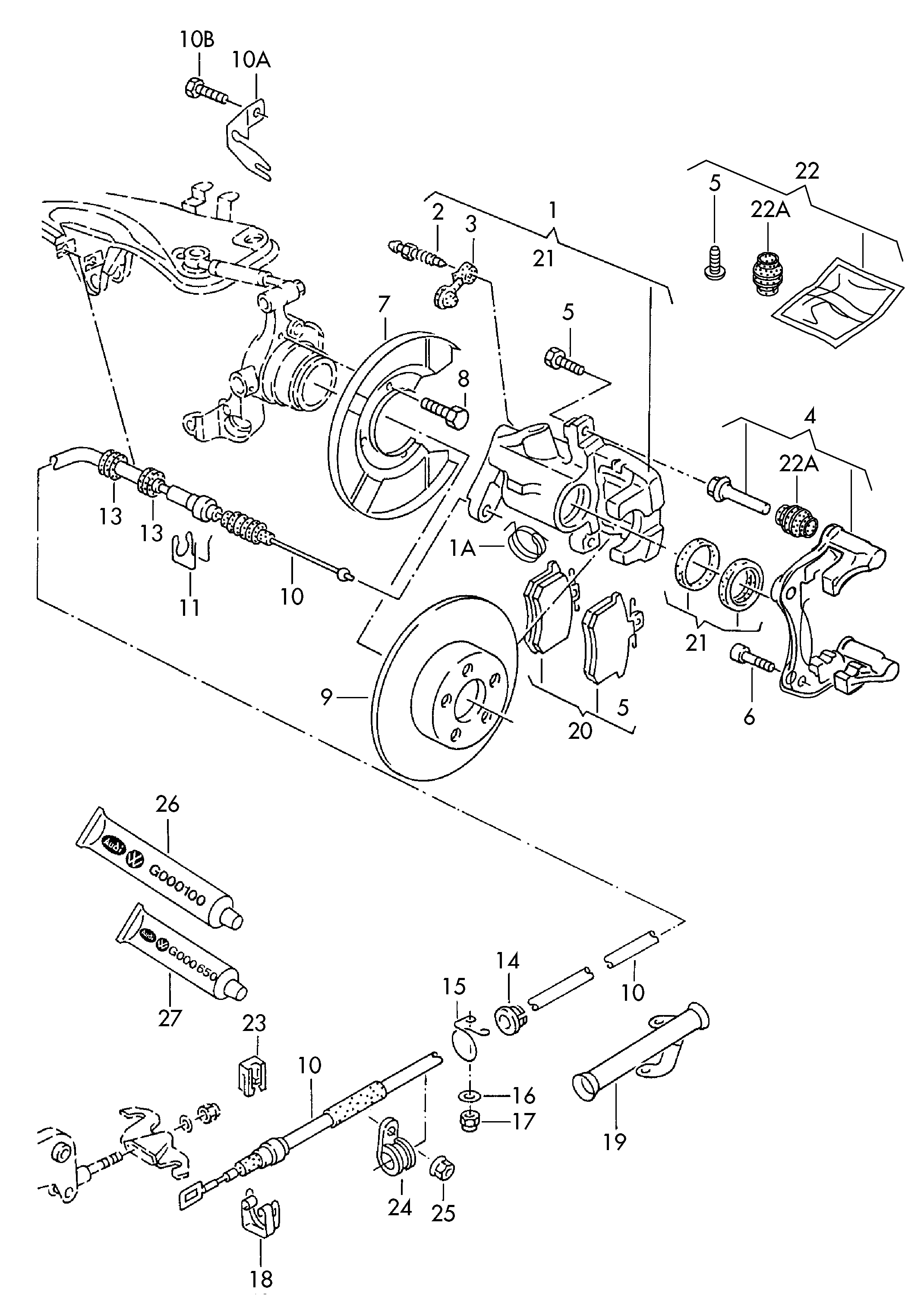 VW 4D0 615 423 B - Pinza freno www.autoricambit.com