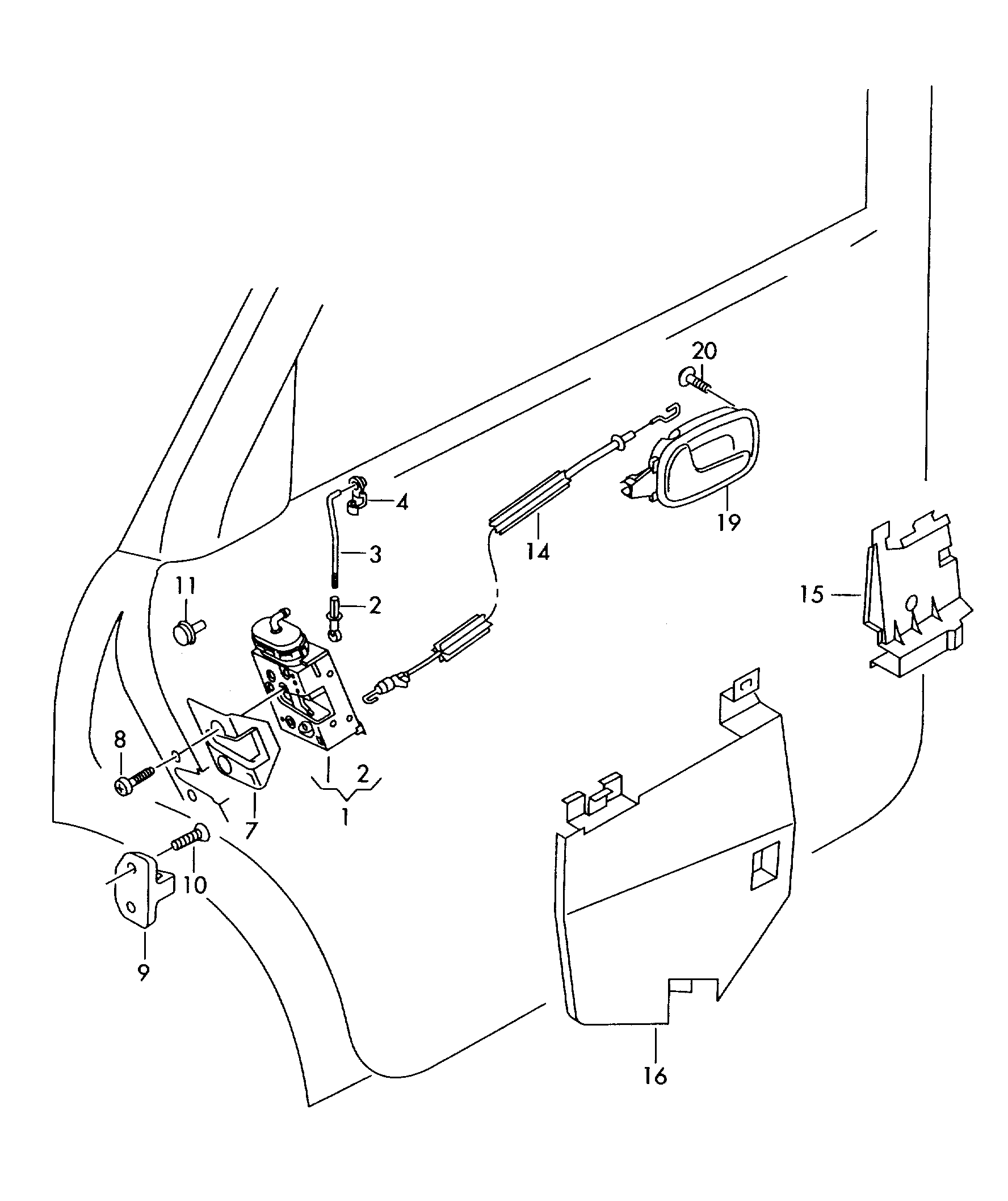 VAG 8E0 839 015 AA - Serratura sport. www.autoricambit.com