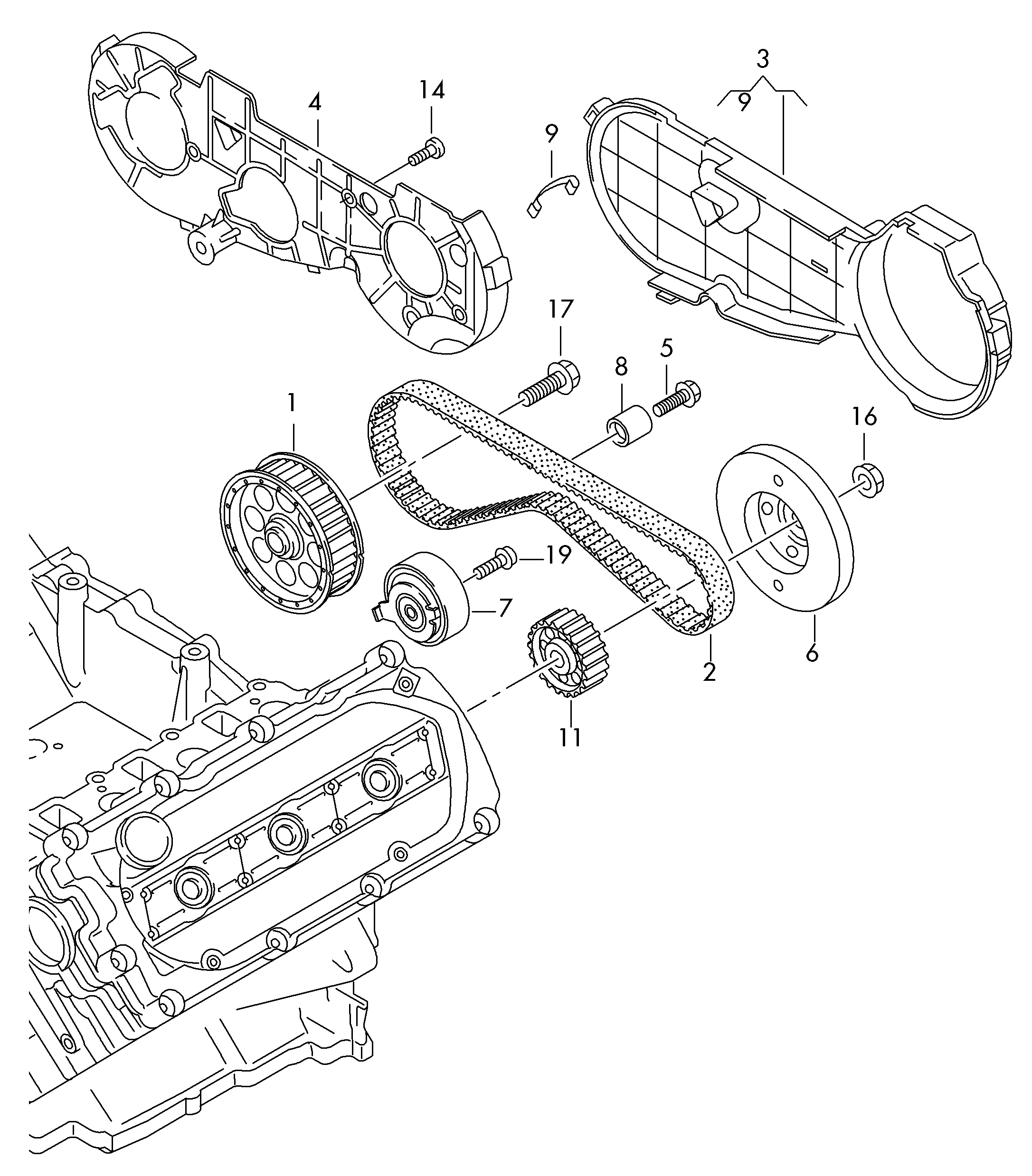 VAG 059109119D - Cinghia dentata www.autoricambit.com