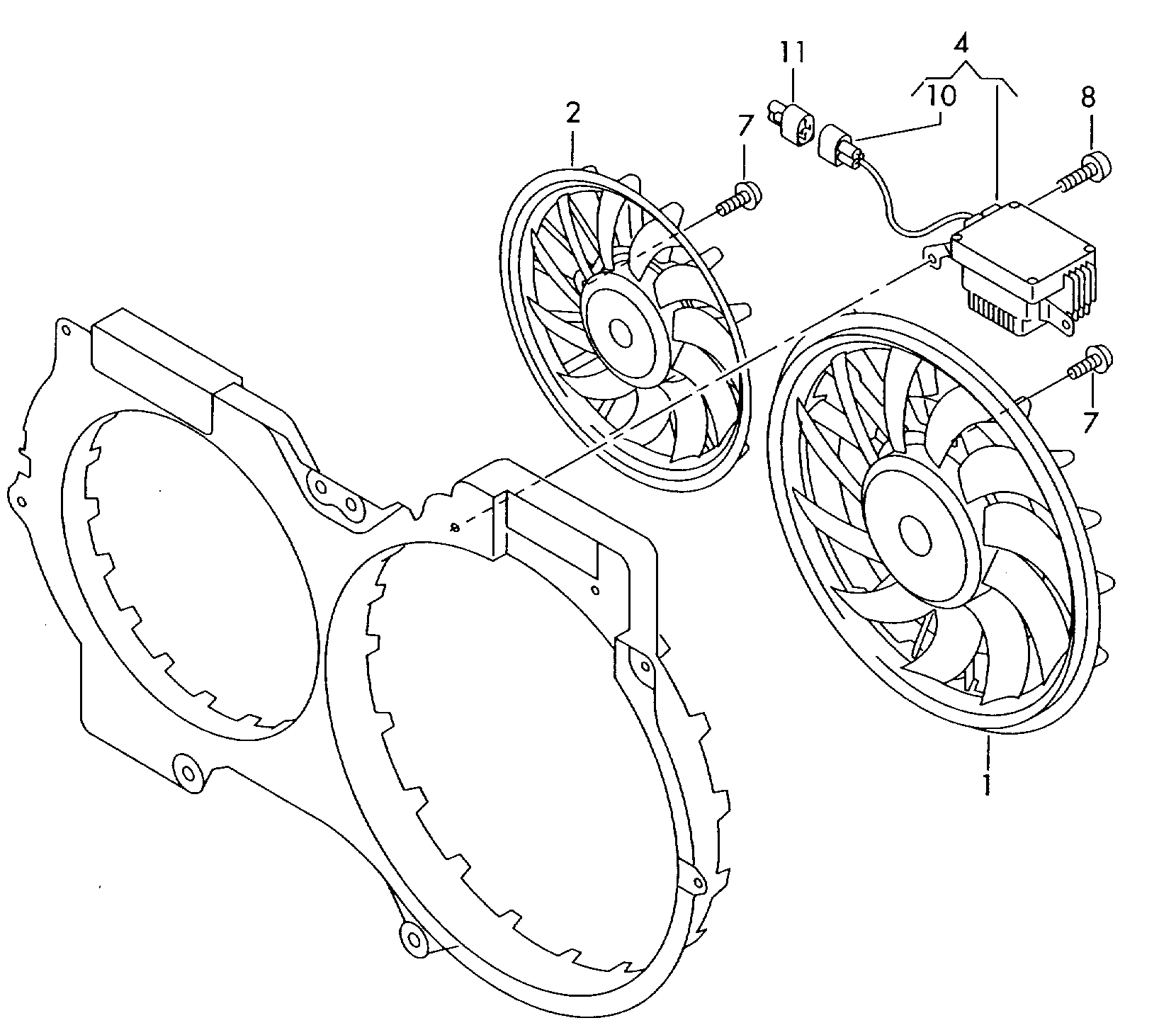 VAG 8K0959455F - Ventola, Raffreddamento motore www.autoricambit.com