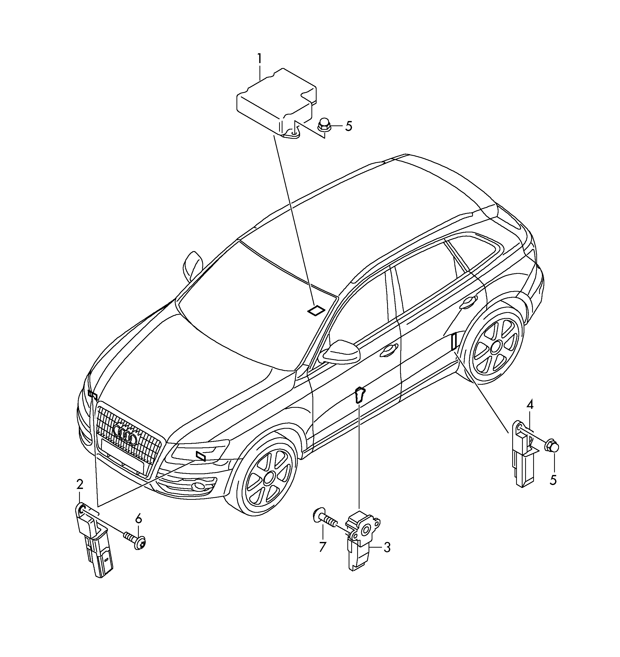 VW 4H0 973 703 - Kit riparazione cavi, Impianto elettrico centrale www.autoricambit.com