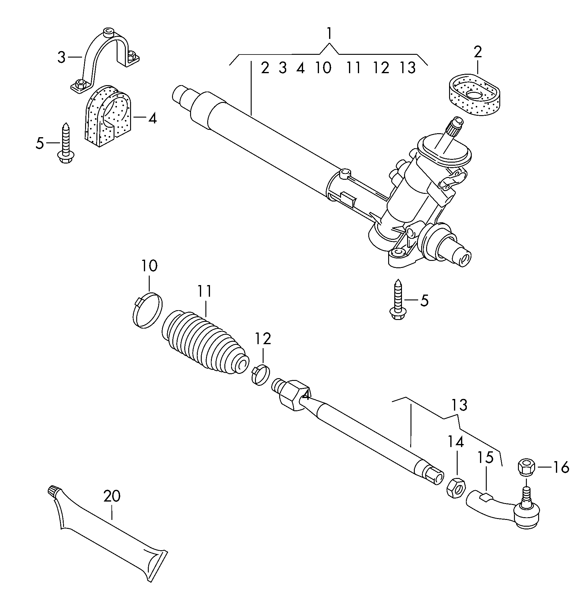 VW 6R0423803D - Giunto assiale, Asta trasversale www.autoricambit.com