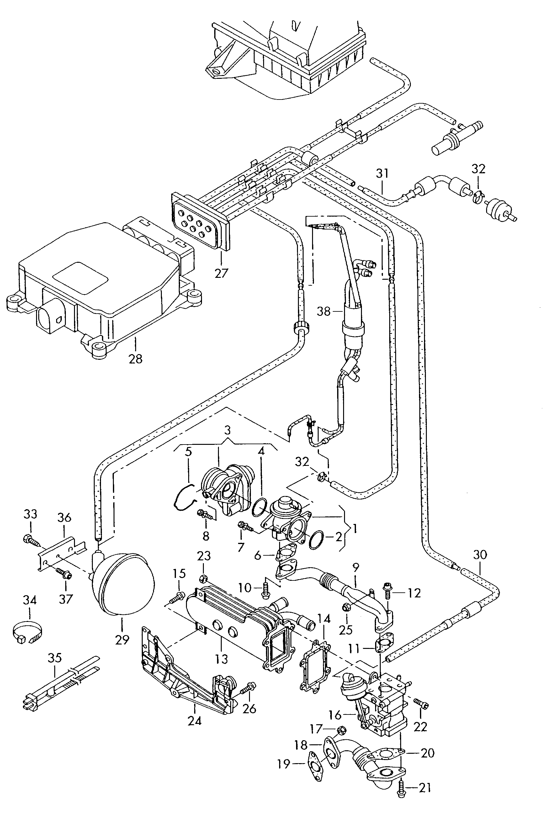 VW 03G131063F - Valvola ricircolo gas scarico-EGR www.autoricambit.com