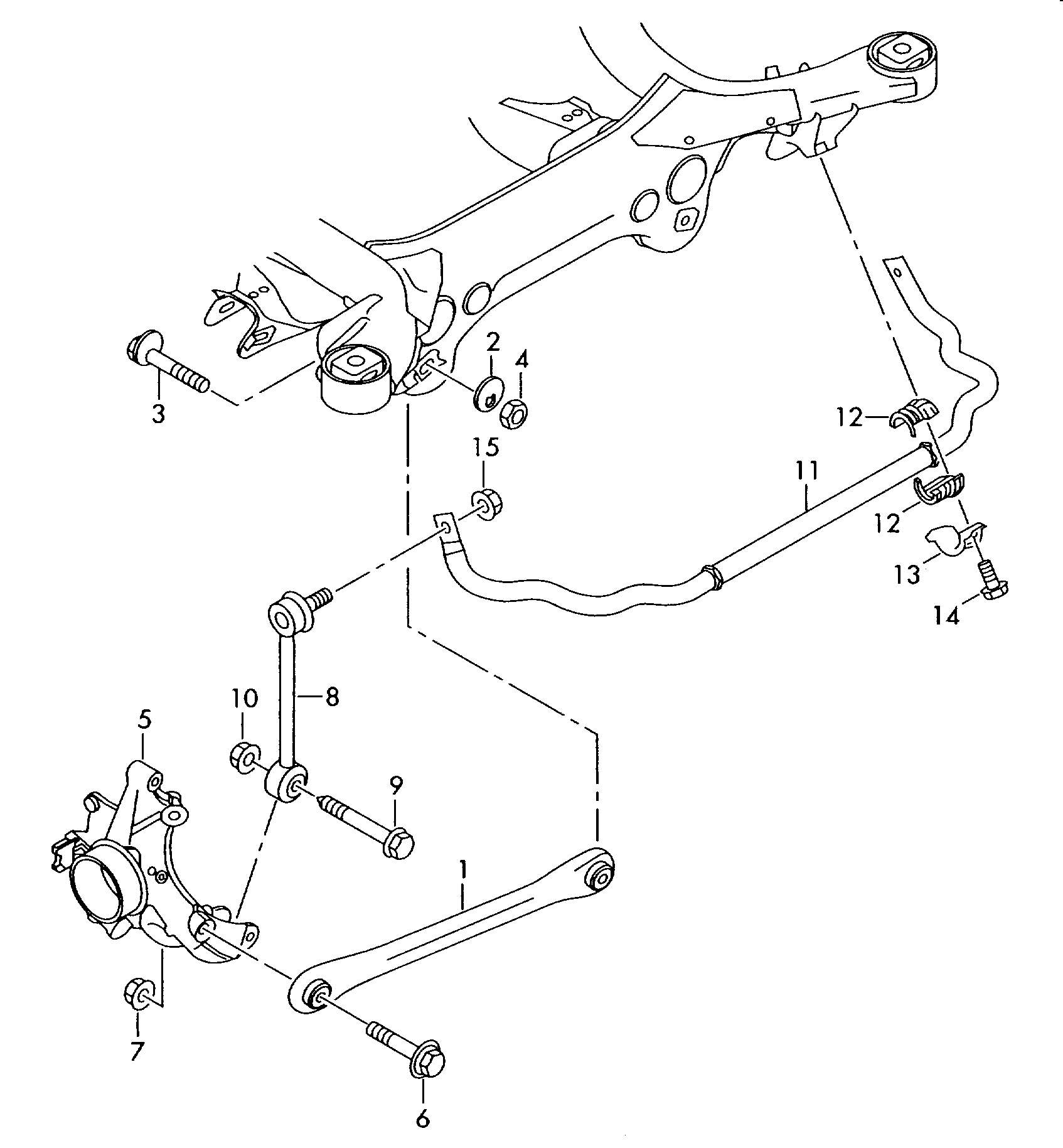 VAG 7L8 505 465B - Asta/Puntone, Stabilizzatore www.autoricambit.com