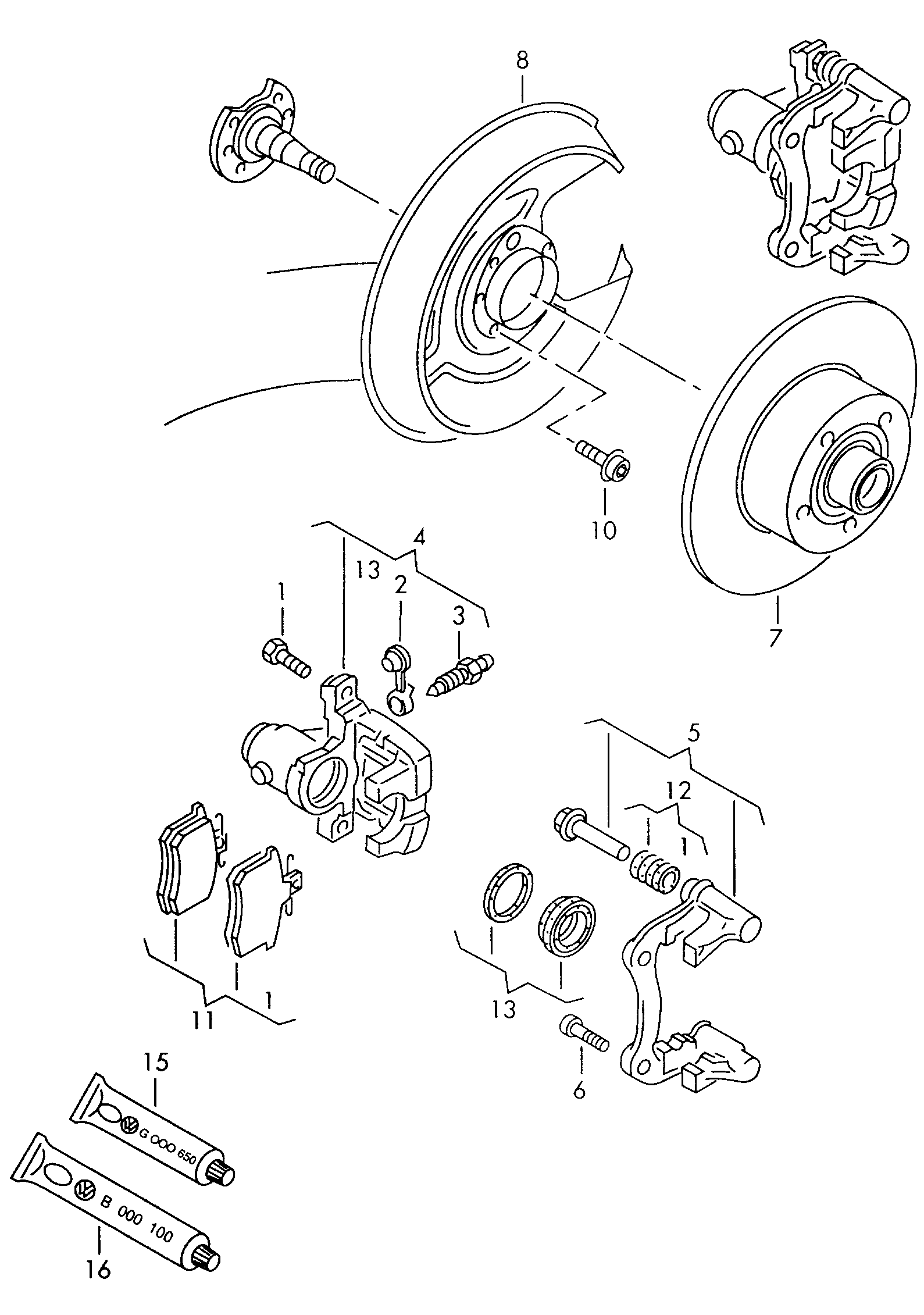 VAG 8E0 615 423 - Pinza freno www.autoricambit.com