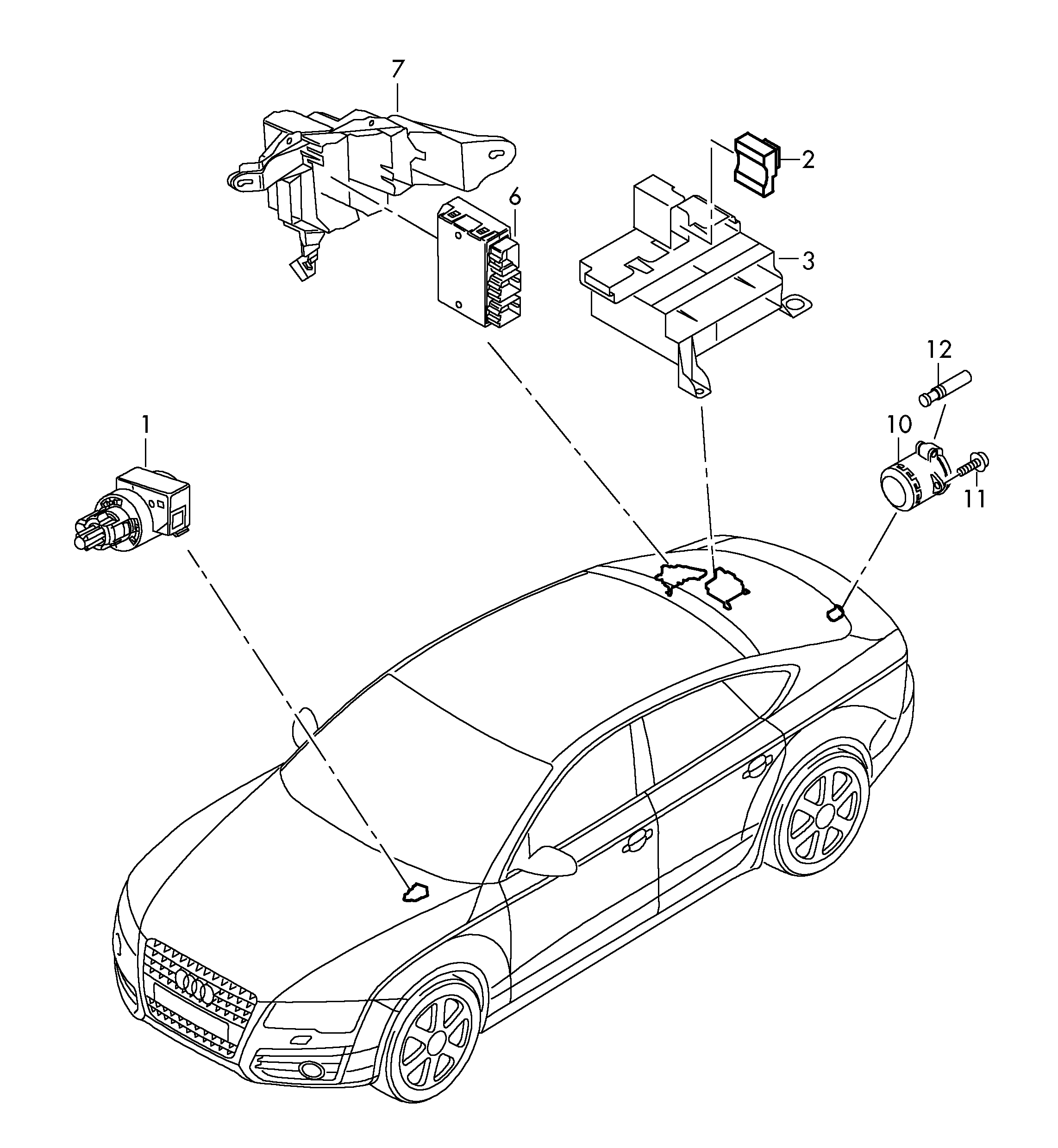 VAG 4F0 945 459B - Interruttore luce freno www.autoricambit.com