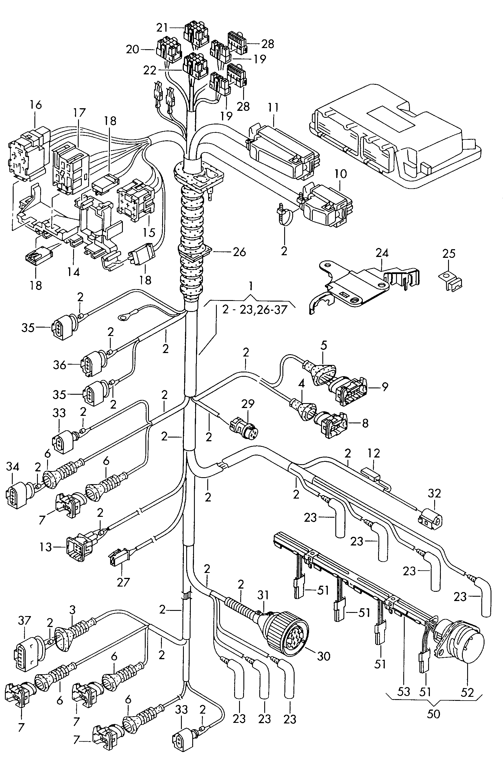 VAG 1J0 973 723 G - Kit riparazione cavi, Sensore posizione albero motore www.autoricambit.com