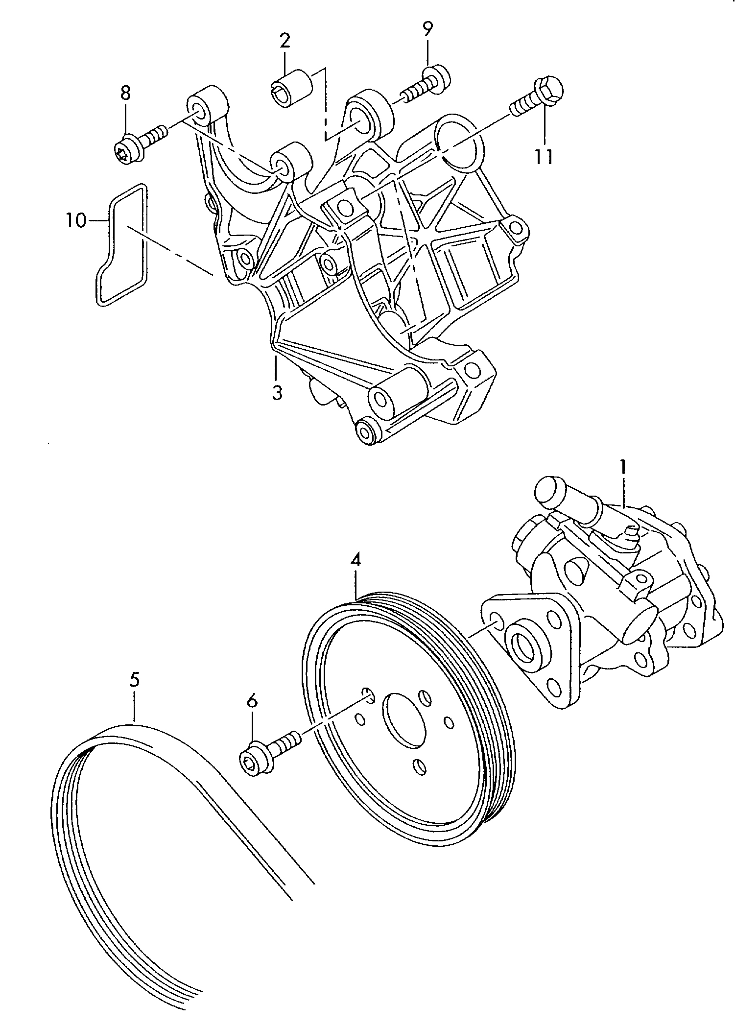 VW 4F0145155A - Pompa idraulica, Sterzo www.autoricambit.com