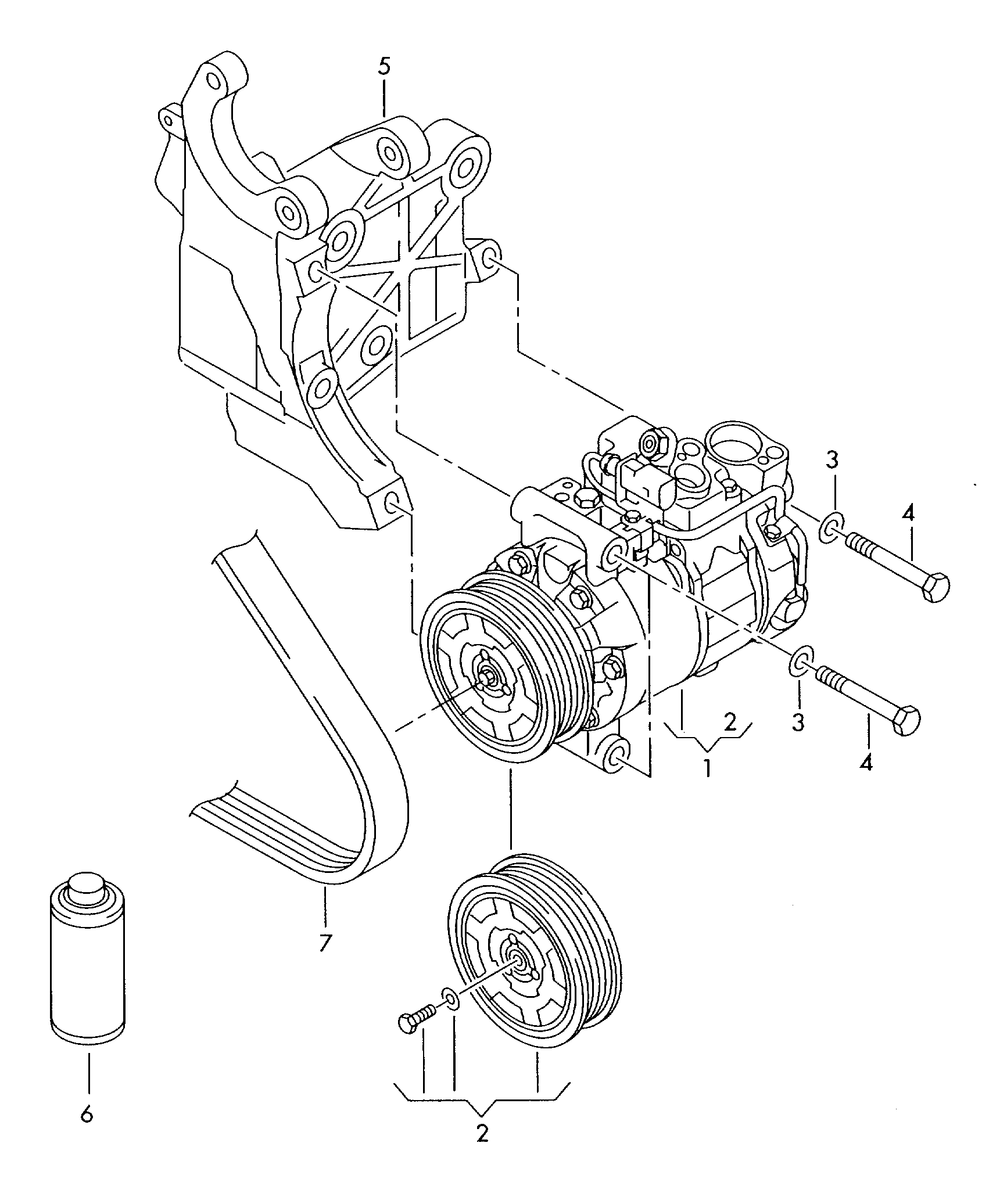 VW 4F0260805AG - Compressore, Climatizzatore www.autoricambit.com