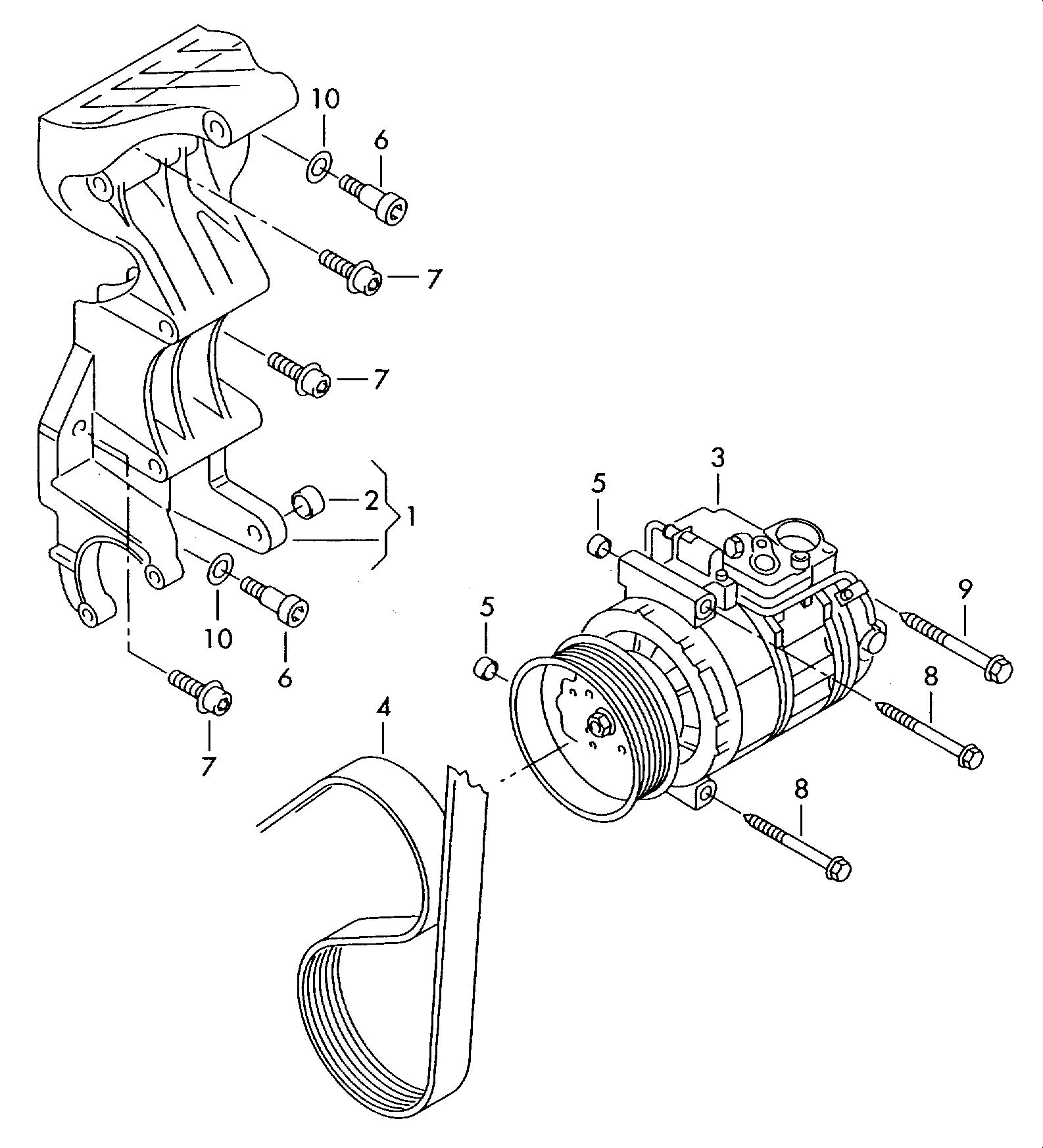 VAG 7L6820803P - Compressore, Climatizzatore www.autoricambit.com