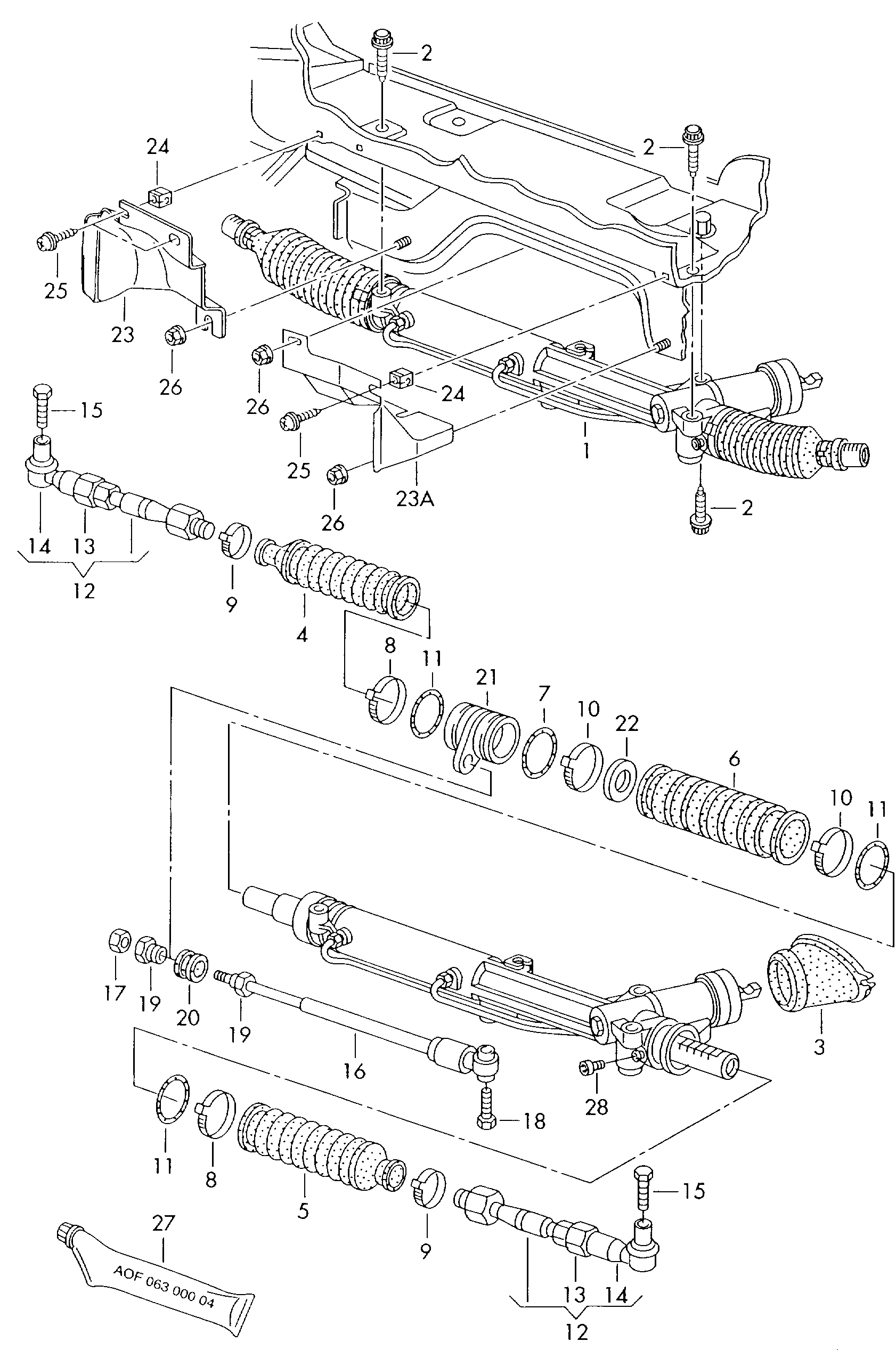 VAG 4D0 422 821 A - Giunto assiale, Asta trasversale www.autoricambit.com