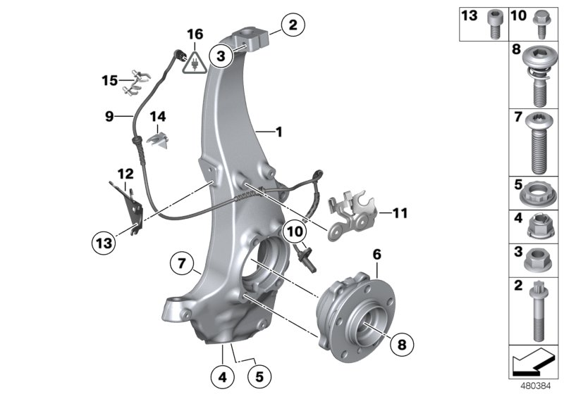 BMW 34 52 6 784 902 - Sensore, N° giri ruota www.autoricambit.com