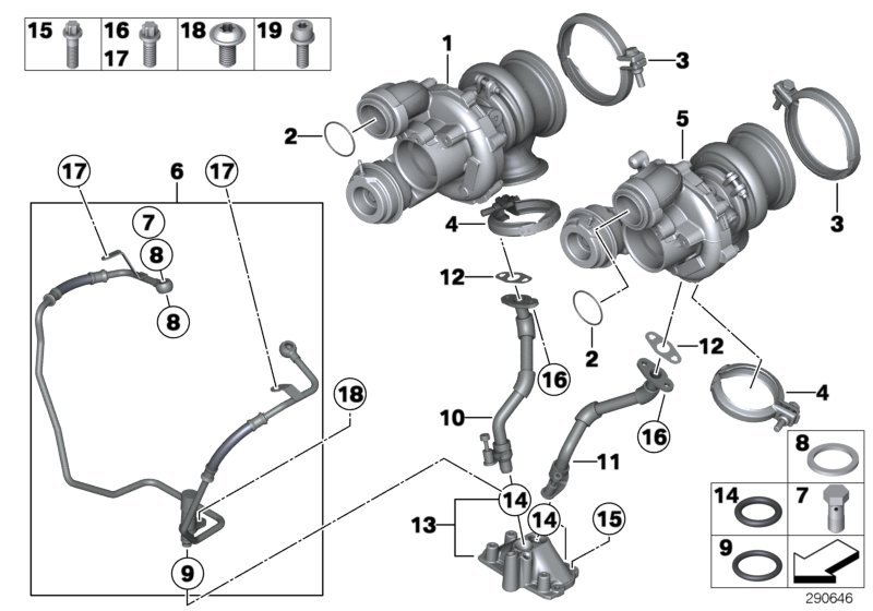 BMW 11657646093 - Turbocompressore, Sovralimentazione www.autoricambit.com