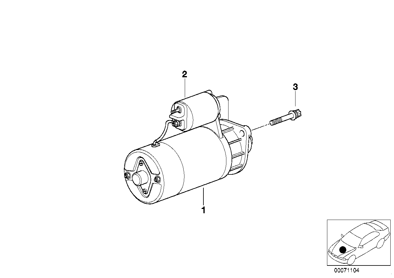 BMW 12 41 7 501 738 - Motorino d'avviamento www.autoricambit.com